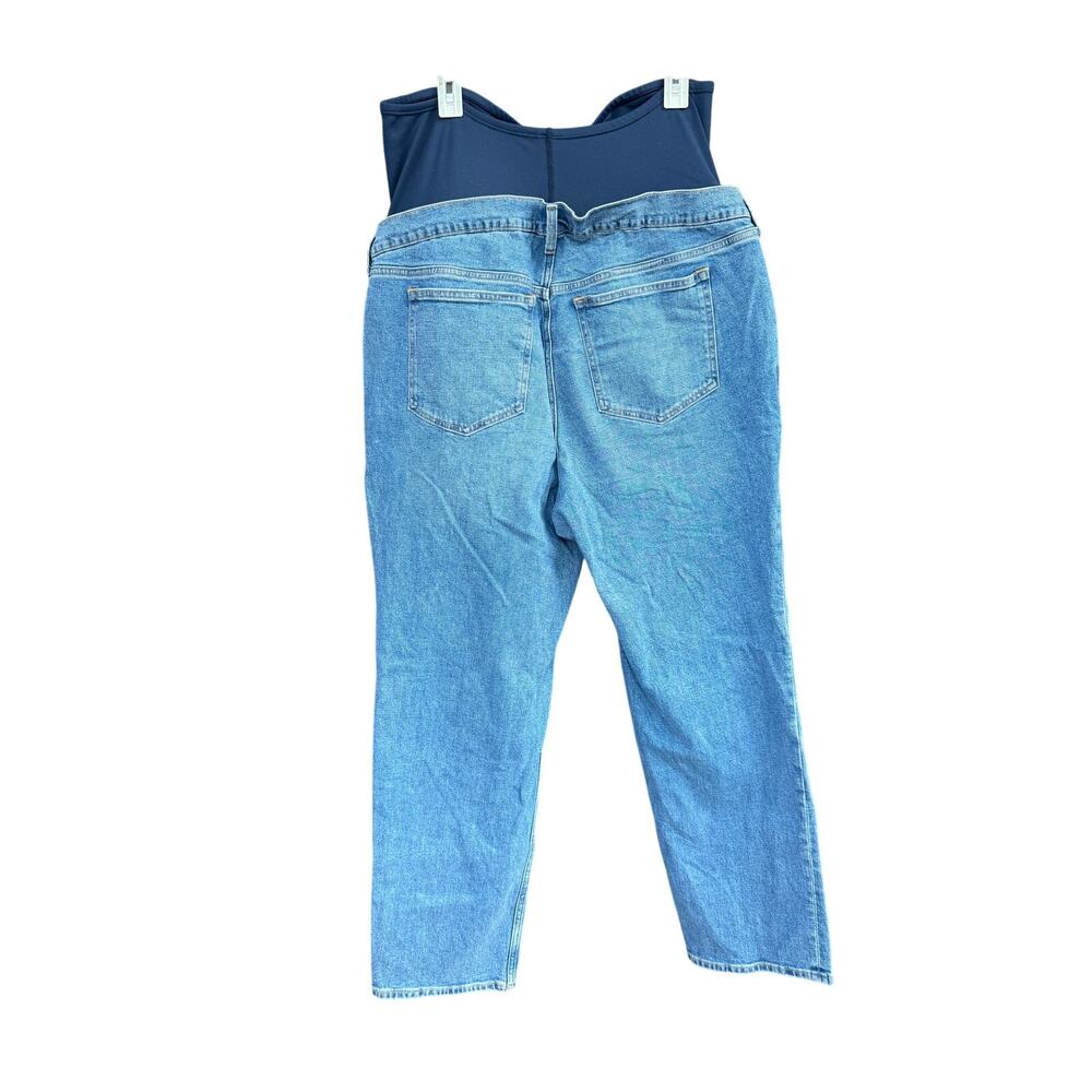 Abercrombie and Fitch Maternity Ankle Straight Jeans Size 34 Long - Picture 2 of 6
